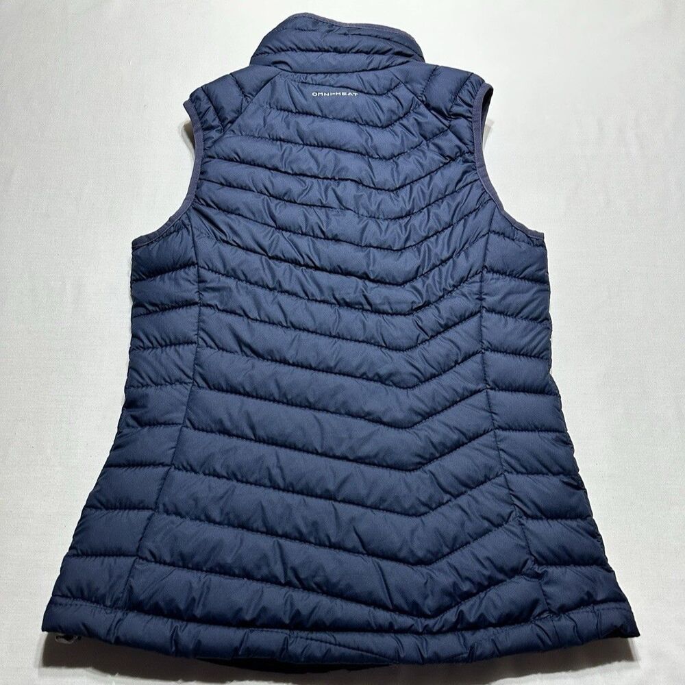 Columbia Puffer Vest Powder Lite Women’s Size XS Omni-Heat Full Zip Navy NWT NEW - Picture 5 of 10